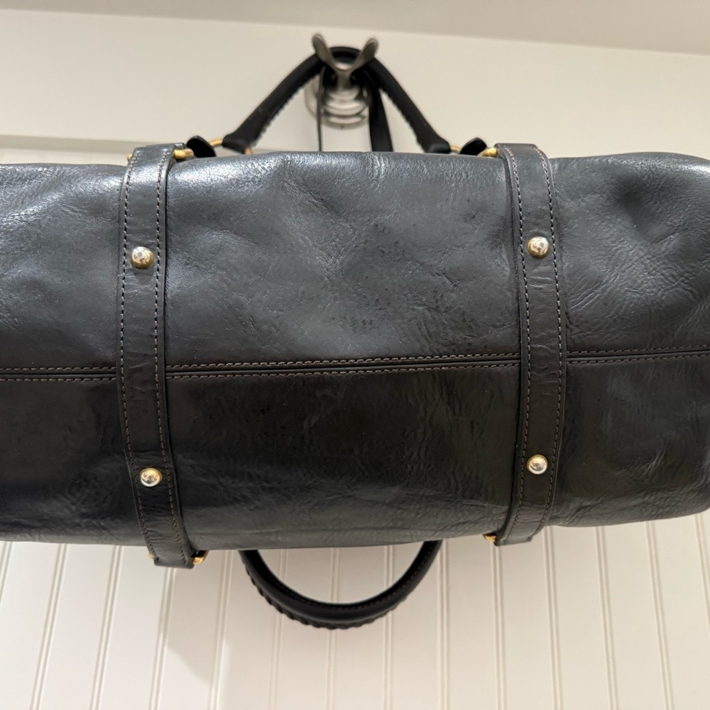 Vintage Dooney & Bourke Black Florentine Large Satchel - Picture 6 of 16